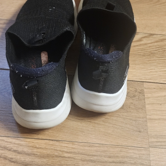 Black Womens  Slip-On Sketchers - Picture 3 of 7